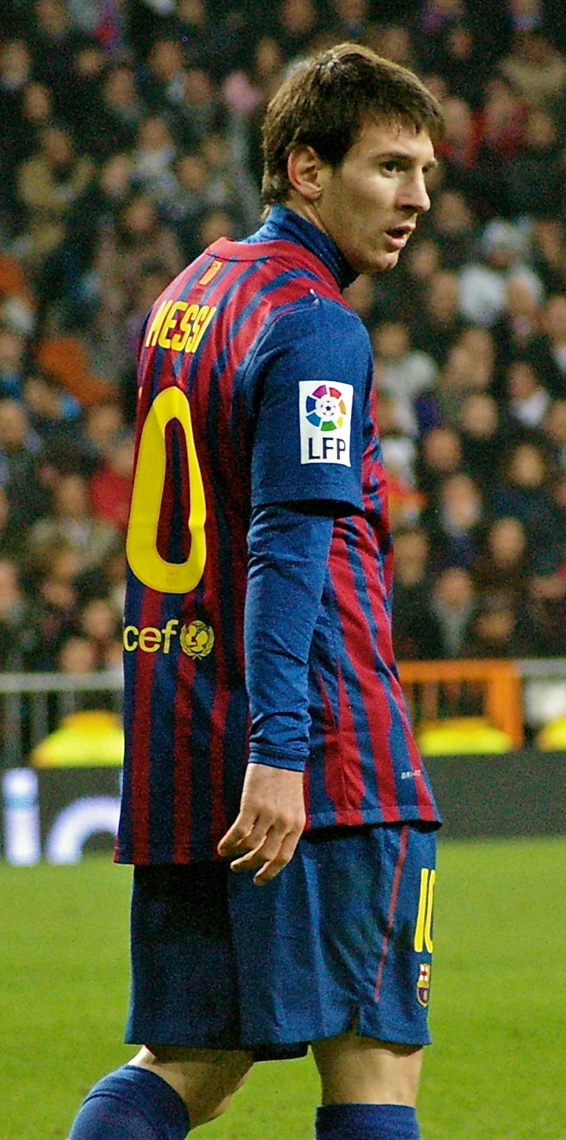 2012年、FCバルセロナでプレーするリオネル・メッシ